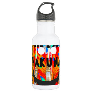 Samba Carnival colors Hakuna Matata blings.png Stainless Steel Water Bottle