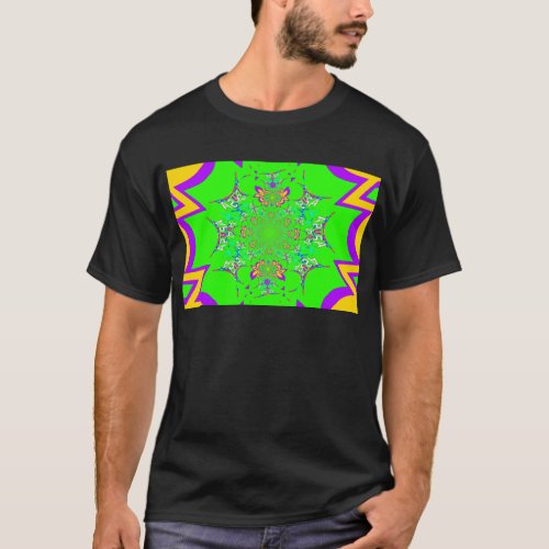 Samba Colorful Bright floral damask design colors T_Shirt