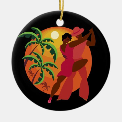 Samba  Flamenco Dancer Ceramic Ornament