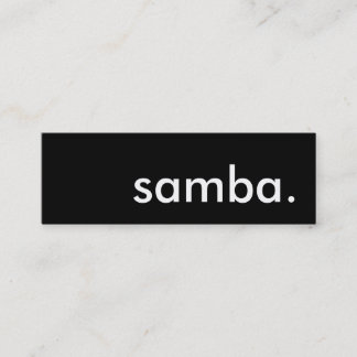 samba. mini business card