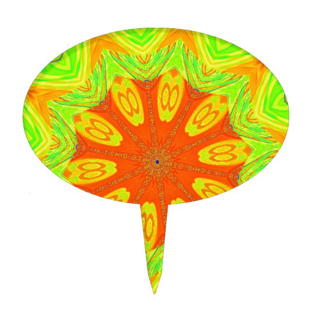 Samba Motif Art Print Cake Topper (Front)