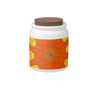 Samba Motif Art Print Candy Jar