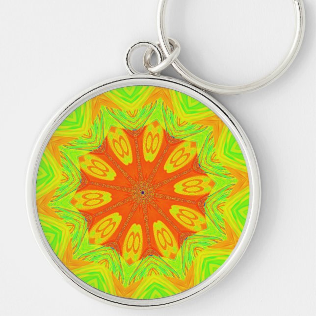 Samba Motif Art Print Keychain (Front)