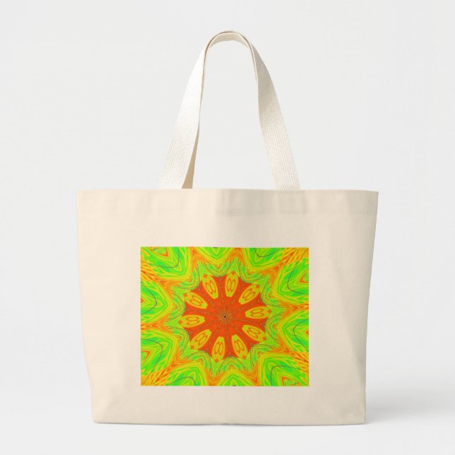 Samba Motif Art Print Large Tote Bag (Front)