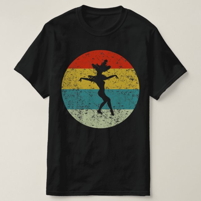SAMBA retro vintage  silhouette 70s T-Shirt (Design Front)
