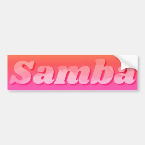 Samba Sticker in hot pink