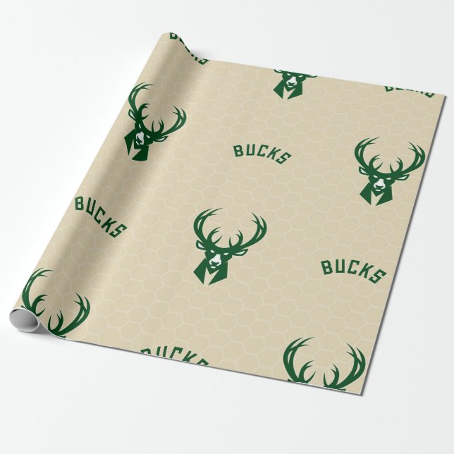Sambhur Logo with BUCKS in Hive Background  Wrapping Paper (Unrolled)