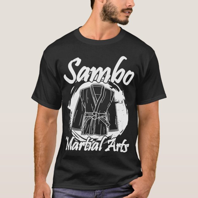 Sambo wrestling martial arts Russia martial T-Shirt (Front)