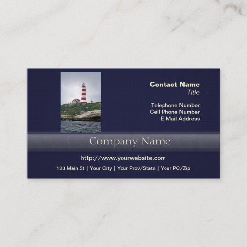 Sambro Island Lighthouse Business Card Template