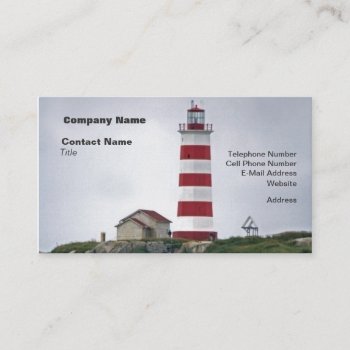 Sambro Island Lighthouse Business Card by atlanticdreams at Zazzle