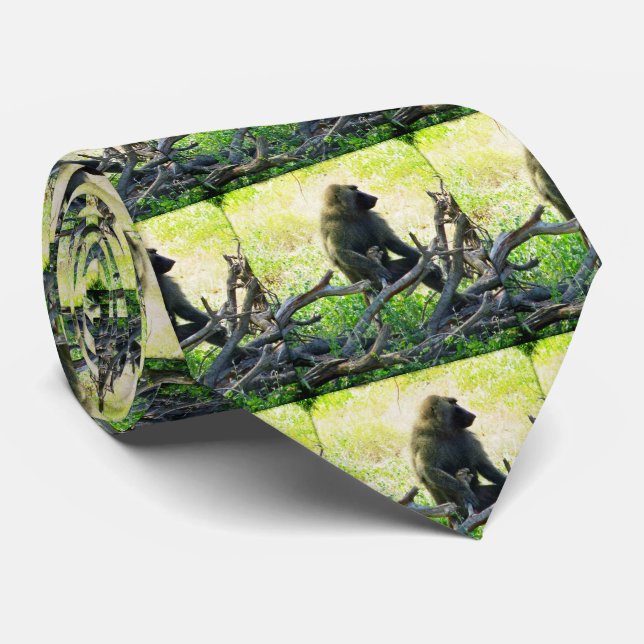 Samburu Baboon Neck Tie (Rolled)