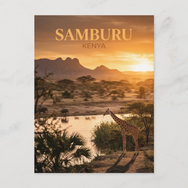 Samburu Reserve, Archer's Post, Samburu County Postcard (Front)
