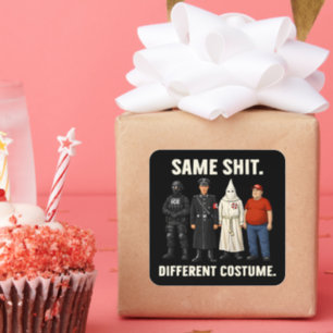 Same Different Costume Square Sticker