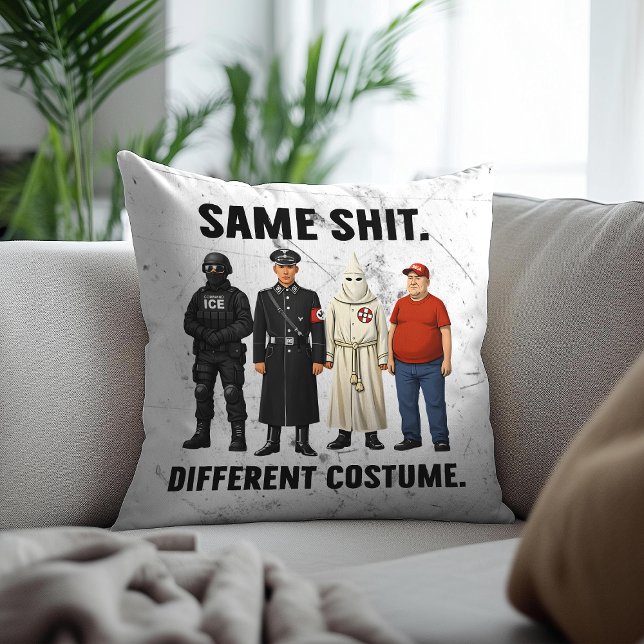 Same Different Costume Throw Pillow (Creator Uploaded)