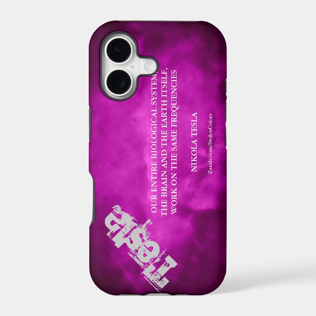 SAME FREQUENCIES - NIKOLA TESLA 2.0 IPHONE CASE (Back)