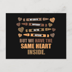 Same Heart Black History Month African American Postcard
