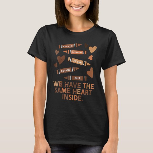 Same Heart Black History Month African American Wo T-Shirt (Front)