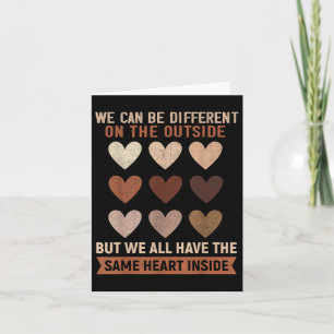 Same Heart Inside Black History Month Men Women Card