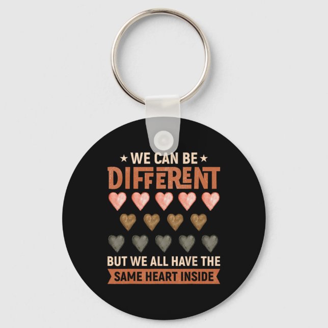 Same Heart Inside Juneteenth Black History Month W Keychain (Front)