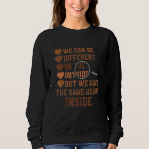 Same Heart On The Inside Black History Month Melan Sweatshirt