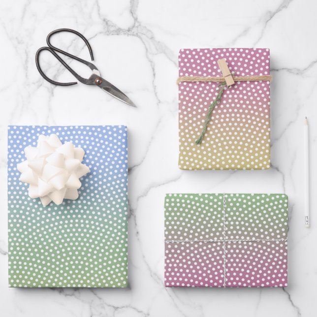 Same Komon Serene Color Gradients Wrapping Paper Sheets (Front)