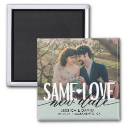 Same Love New Date Wedding Save The Date Magnet