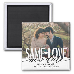 Same Love New Date Wedding Save The Date Magnet