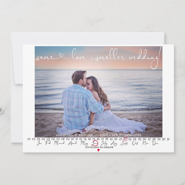 Same Love  Save the Date  Photo Calendar (Front)