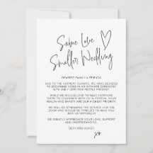 Same Love Smaller Wedding Downsized Script Font