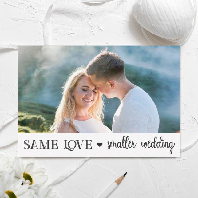 Same love smaller wedding downsized simple photo (Creator Uploaded)