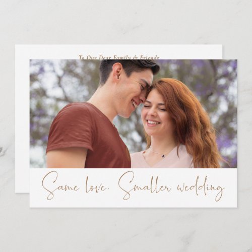 Same Love Smaller Wedding Photo Script Gold White