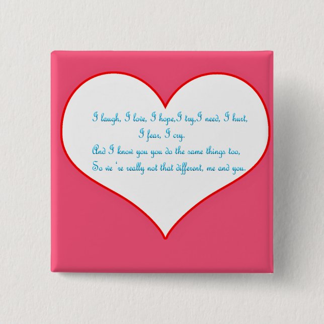 Same Pinback Button (Front)