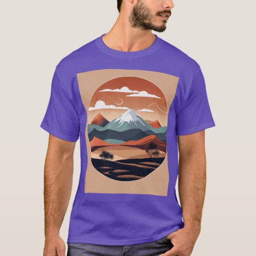 same printed mountain desigh tshirt 