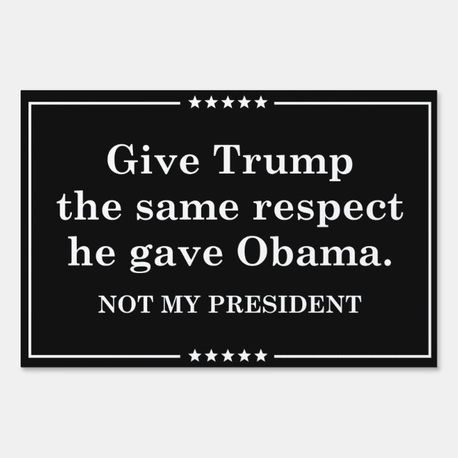 Same Respect Sign (Front)