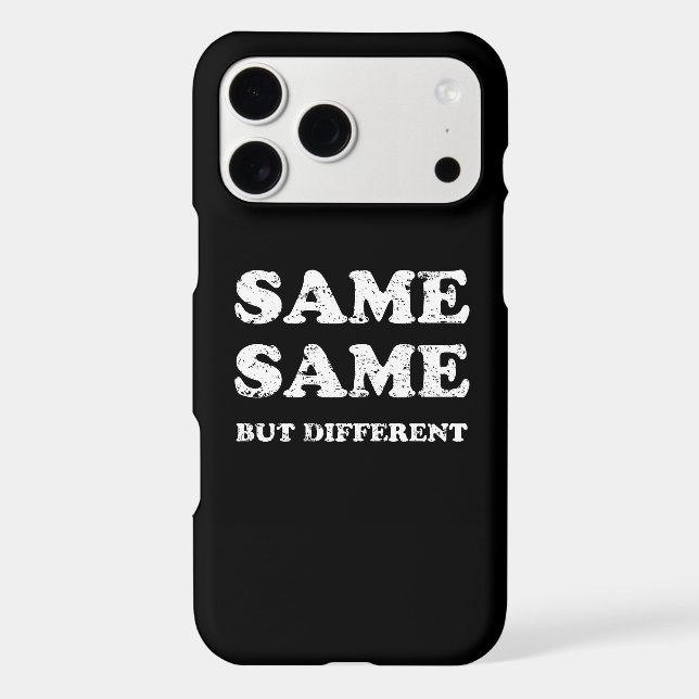 SAME SAME BUT DIFFERENT Case-Mate iPhone CASE (Back)