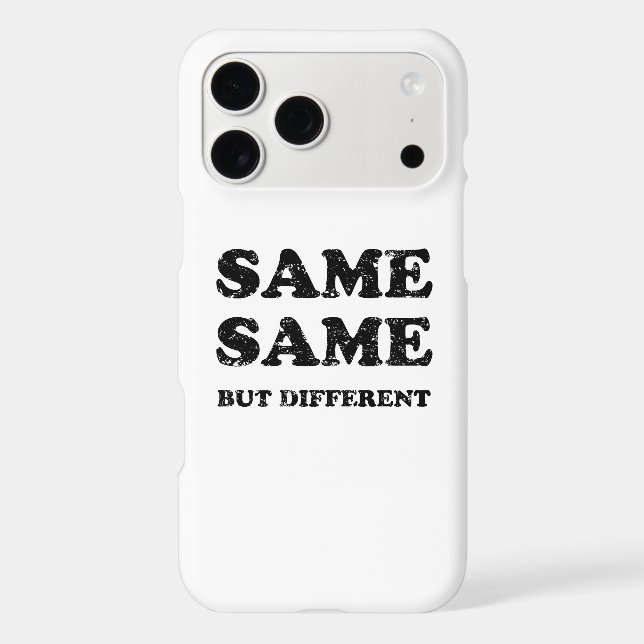 SAME SAME BUT DIFFERENT Case-Mate iPhone CASE (Back)