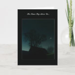 &quot;Same Sky Above Us&quot; - Moon &amp; Star Greeting Card