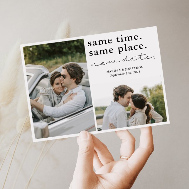 Same Time Same Place New Date Save The Date Card (Creator Uploaded)