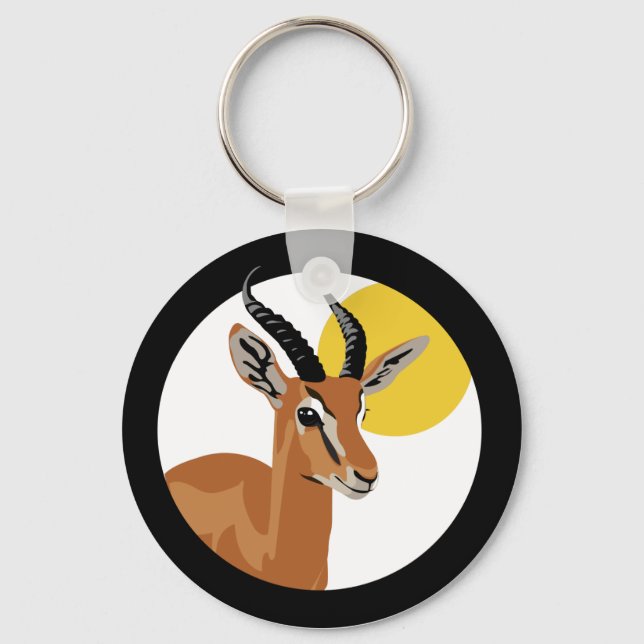 Samer the Gazelle Keychain (Front)