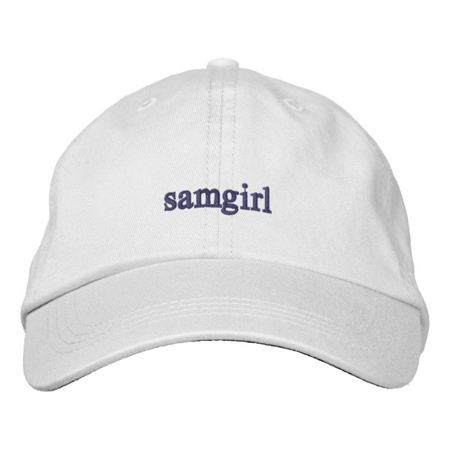 samgirl embroidered baseball cap (Front)