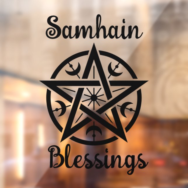  Samhain Blessings Halloween Witches Blessing  Window Cling (Sheet 2)