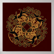 Samhain Cats Celtic Art Prints