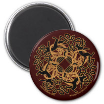 Samhain Celtic Cats Knotwork Magnets