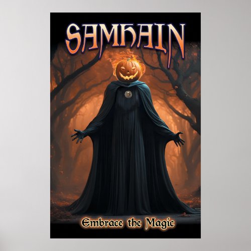 SAMHAIN Embrace The Magic Cool Digital Painting  Poster