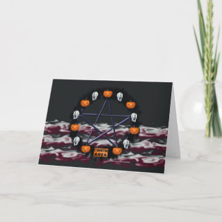 Samhain Gothic Wreath Greeting Card