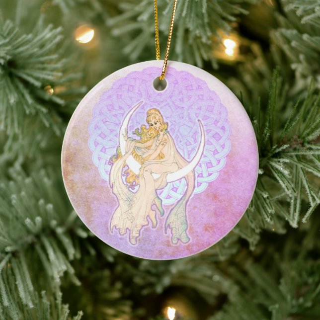 Samhain Greetings Lunar Goddess Ornament (Tree)