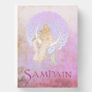 Samhain Lunar Goddess Wooden Box Sign
