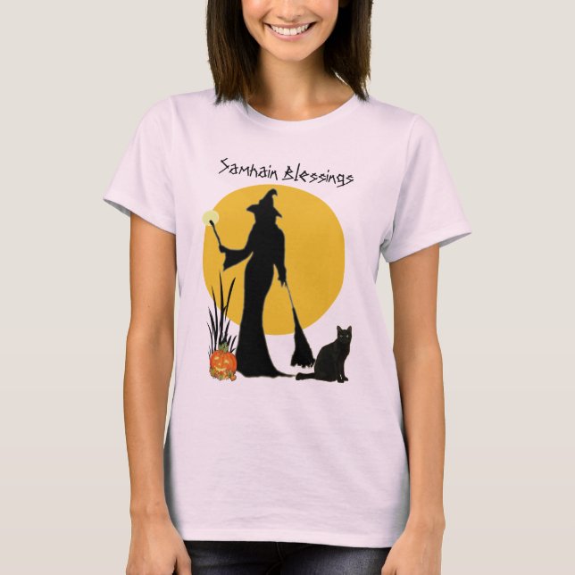 Samhain Moon Witch- T-Shirt (Front)