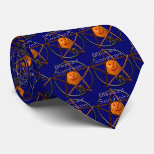 samhain pentacle neck tie