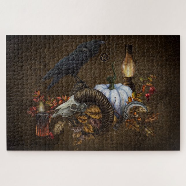 Samhain Raven Jigsaw Puzzle (Horizontal)